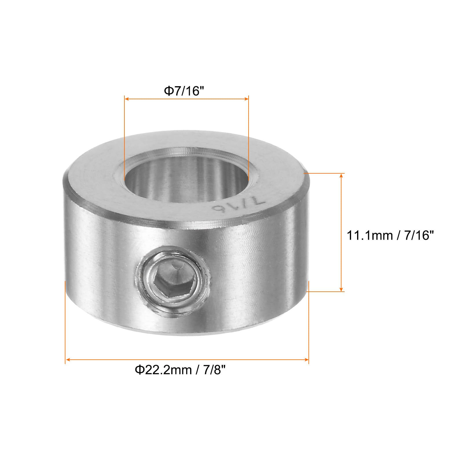 HARFINGTON 4pcs Shaft Collar 7/16