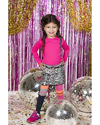 Girl's Multi Colour Striped Tights, Sizes 6-122