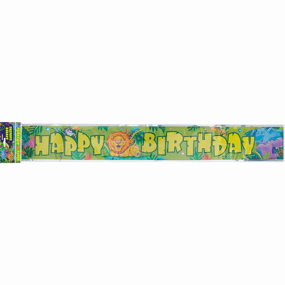 Unique Smiling Safari Foil Banner