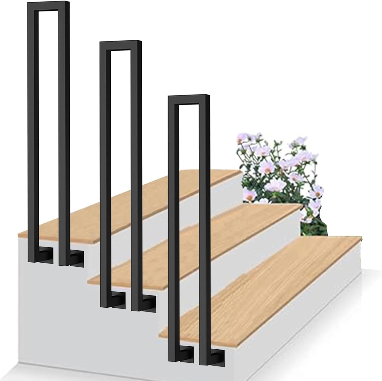 Rambarde d'escalier en U antidérapante pour sécuriser vos marches