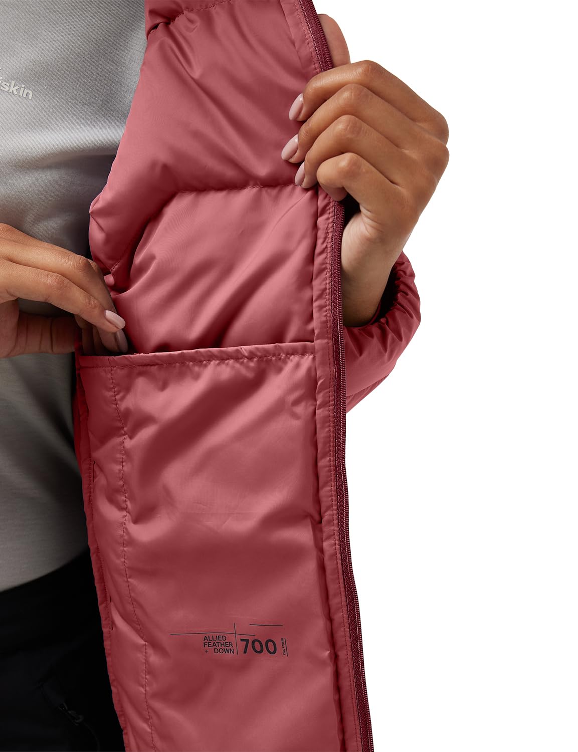 Jack Wolfskin kurtka puchowa Kobiety Bluza Z Kapturem Ather Down