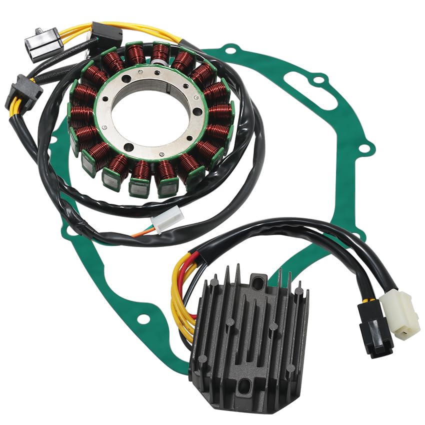 Stator Coil Rectifier Stator Gasket for Suzuki LS400 Savage 1987-1991 for Suzuki LS650 Savage 1986-2004 for Suzuki LS650 Boulevard S40 2005-2019 Stator Coil Rectifier Stator Gasket