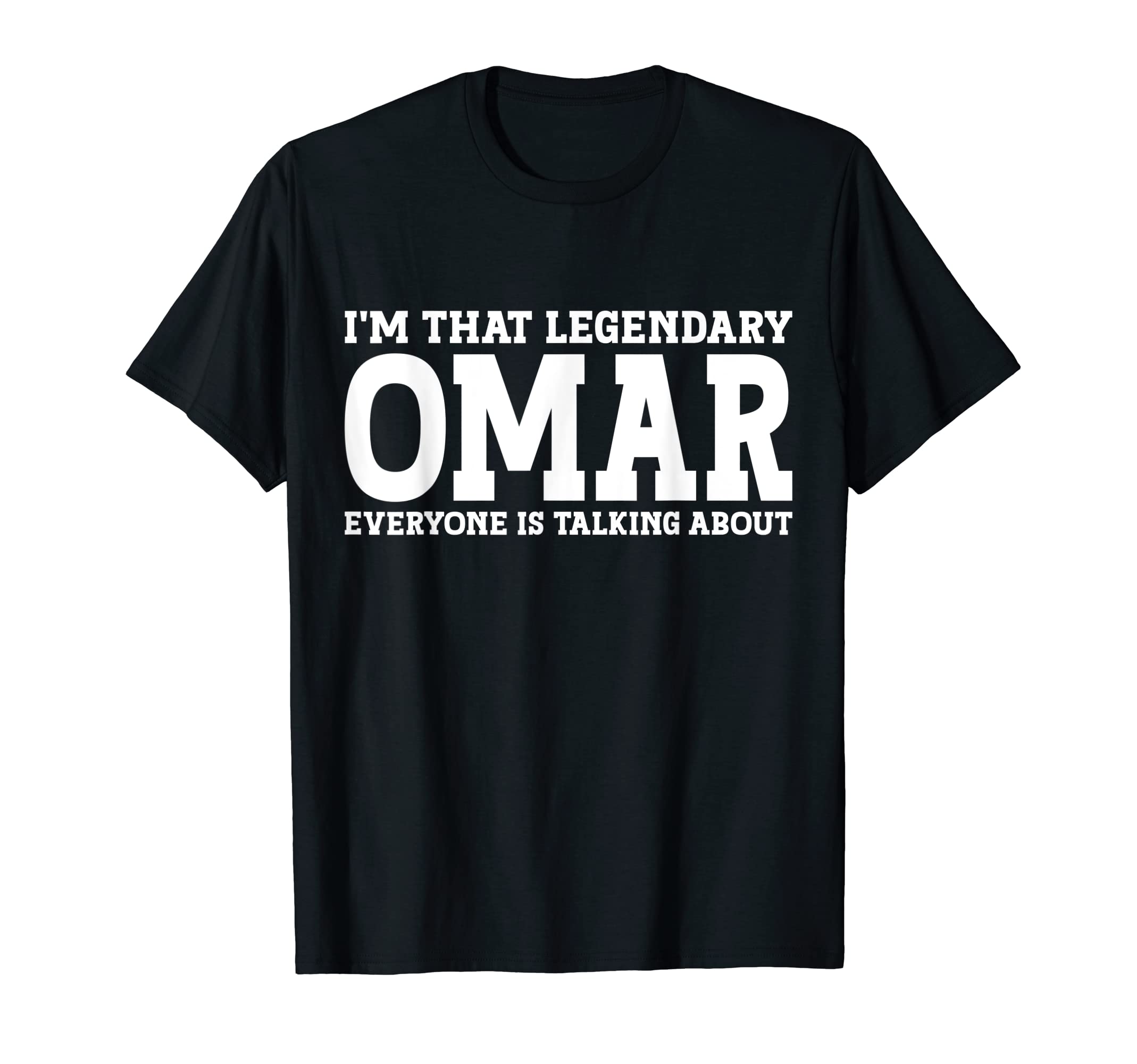 Omar Gifts Omar Tee Men Name Birthday GiftsOmar Personal Name Funny Omar T-ShirtOEKO-TEX STANDARD 100