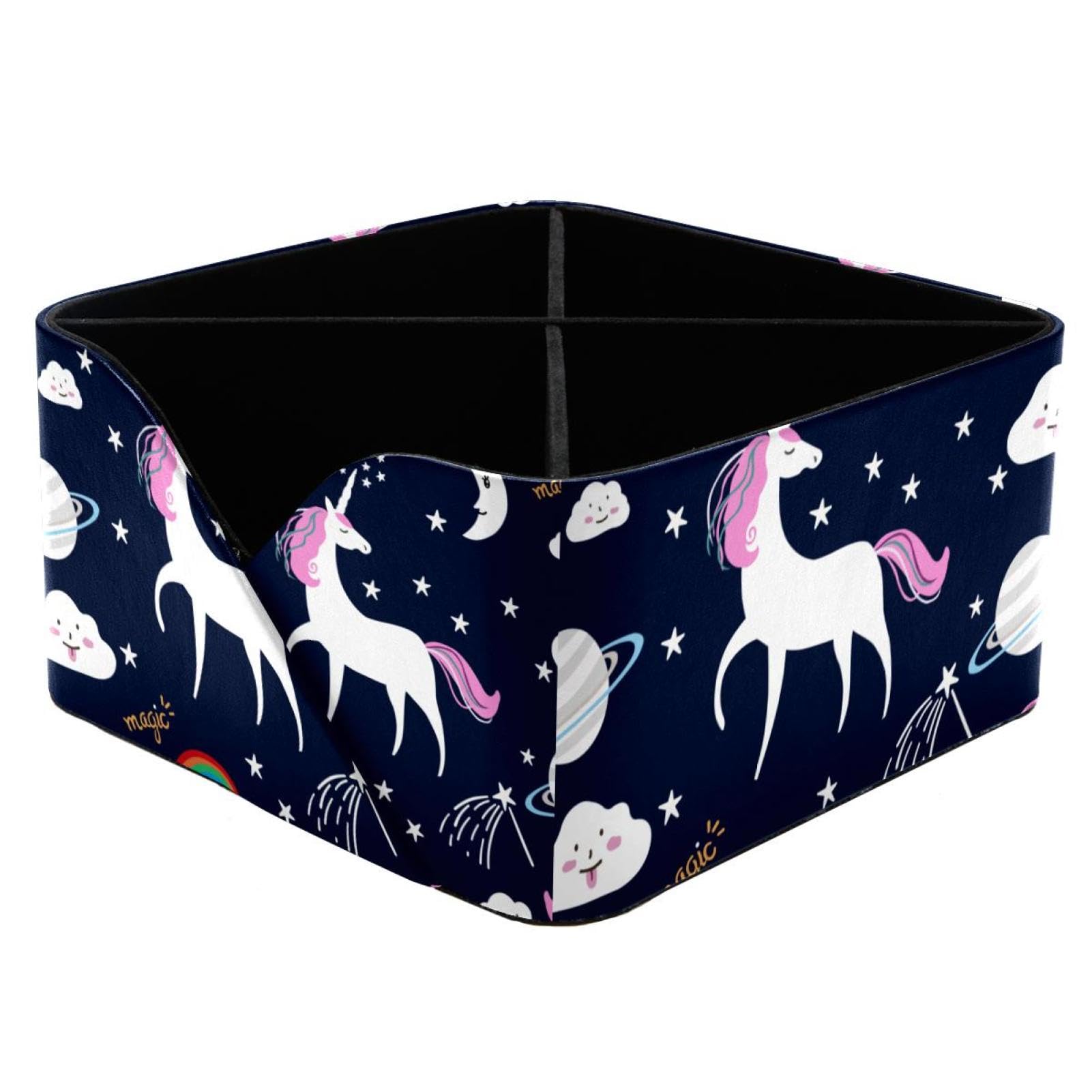 Organiseur de bureau licorne avec porte-crayons et pot de rangement pour fournitures scolaires