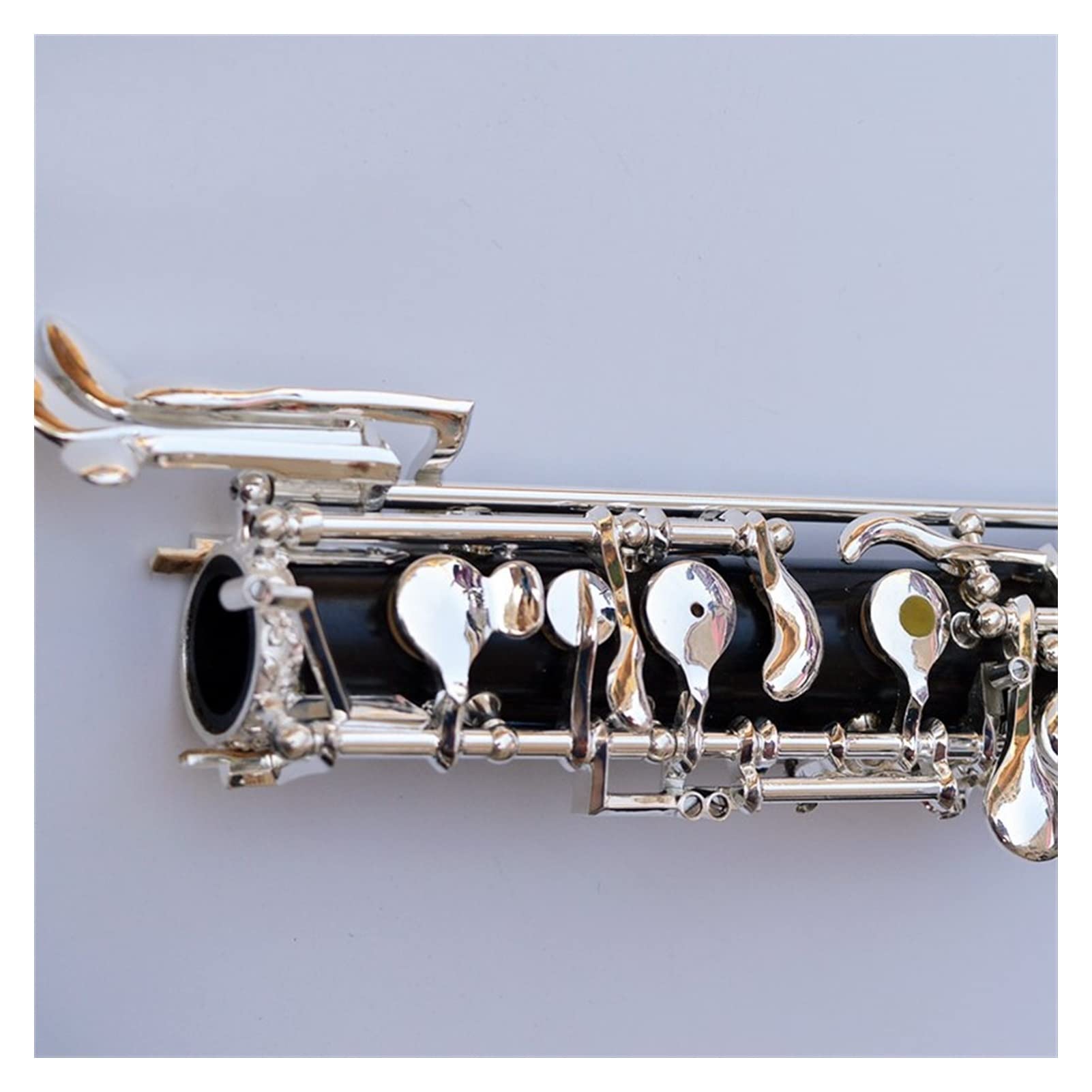 Piezas de oboe C Key OBOE De Ebony Semi-Automático Totalmente Totalmente Automático Estilo De Oboe Cupronickel Plateado Plata (Color : Fully automatic)
