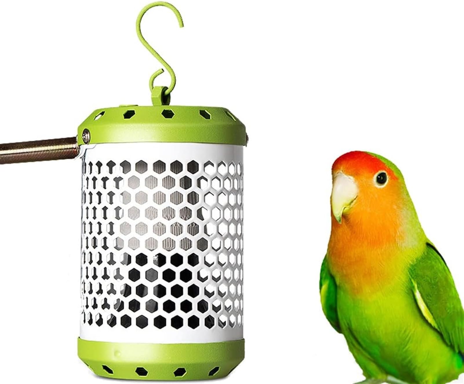 Lámpara de protección contra el frío for mascotas, la lámpara calefactora tiene un sistema de control de temperatura y una red protectora de metal, el emisor de calor de cerámica se puede montar en la