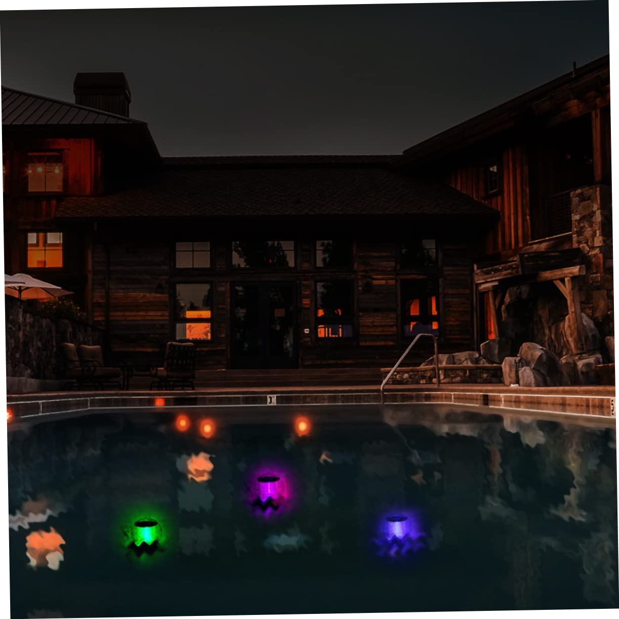 BESPORTBLE 3piezas Luces Flotantes Solares Led Para Piscina Iluminación Para Jardín y Decoración De Fiestas Acuáticas Diseño De Bola Para Estanques y Exteriores