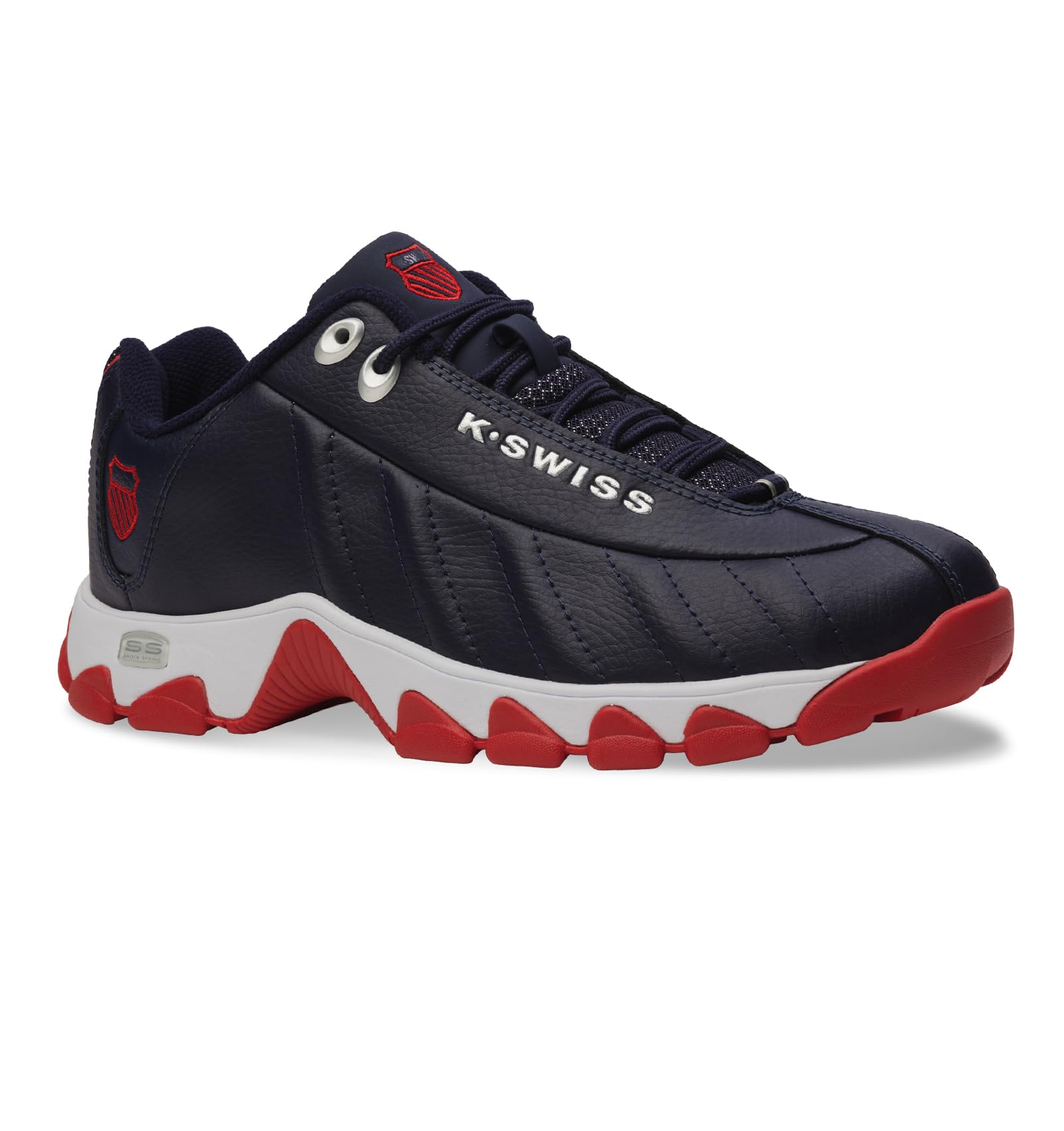 K-Swiss Men's ST329 CMF Sneaker, Wide Tennis Dad Walking Shoes Leather Upper