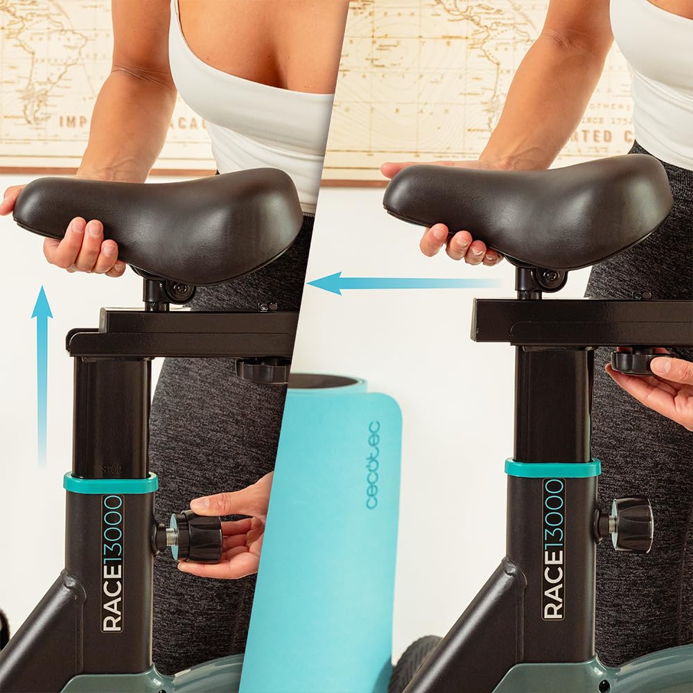 Cyclette Indoor Cecotec Con Volano 10kg - Display LCD, Cardiofrequenzimetro, Regolabile - Foto 1