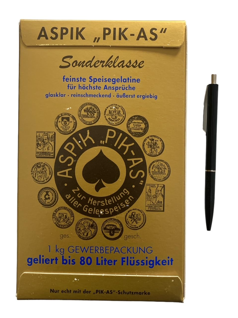 Aspik "Pik As" Sonderklasse 300 Bloom (1Kg) + Druckkugelschreiber