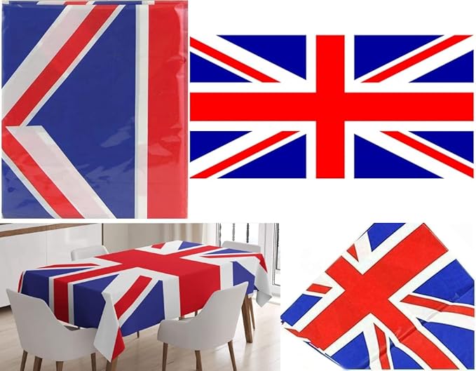 Union Jack Plasticloth Tablecloth 137cm x 182cm Perfect Jubilee