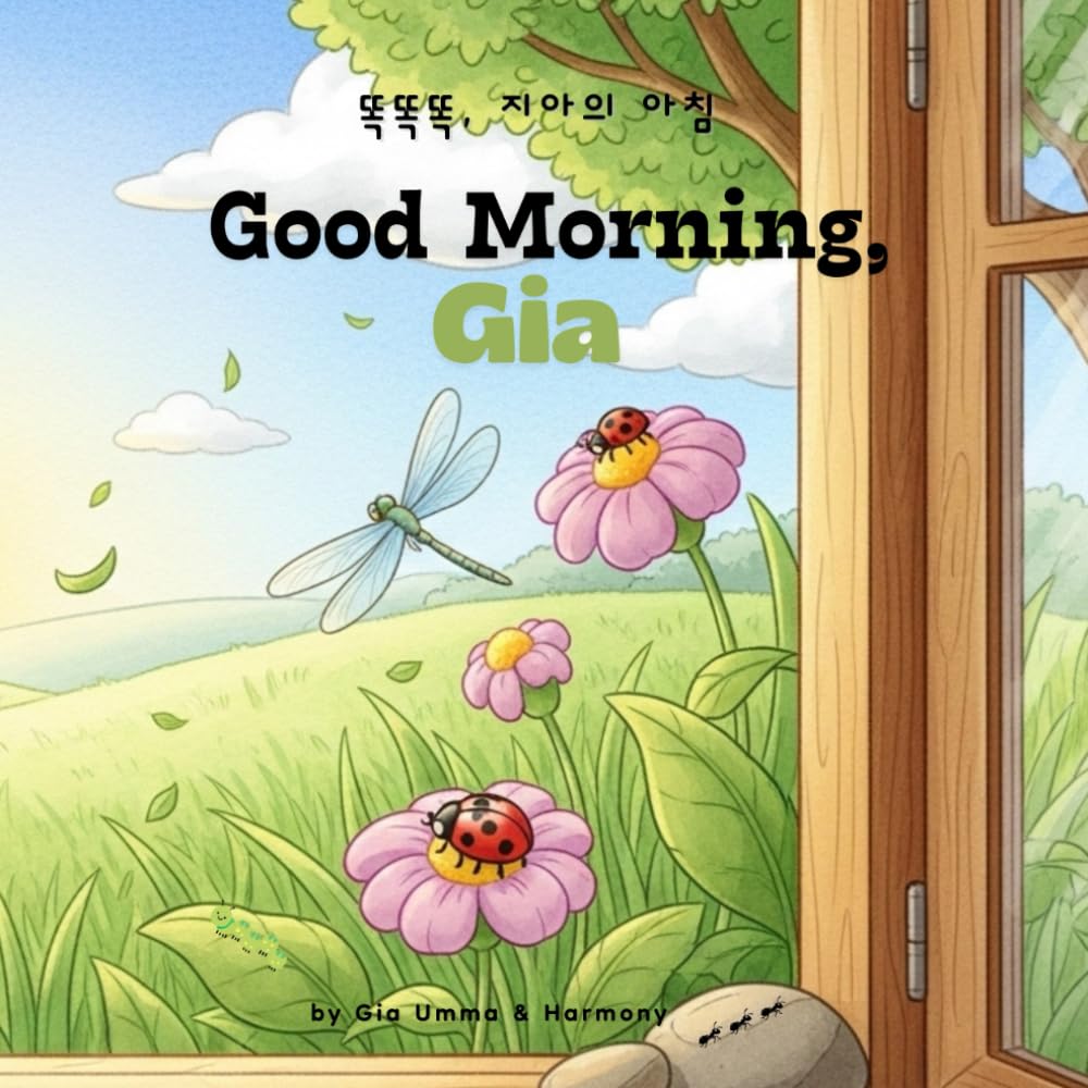 Good morning, Gia: Bilingual Korean and English Children's Book (똑똑똑, 지아의 아침)