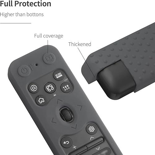 Miniatura 3 de Funda de silicona para LG MR25GA, compatible con LG OLED Smart TV C5 B5 G5 M5 Series 2025, funda protectora remota (gris oscuro)