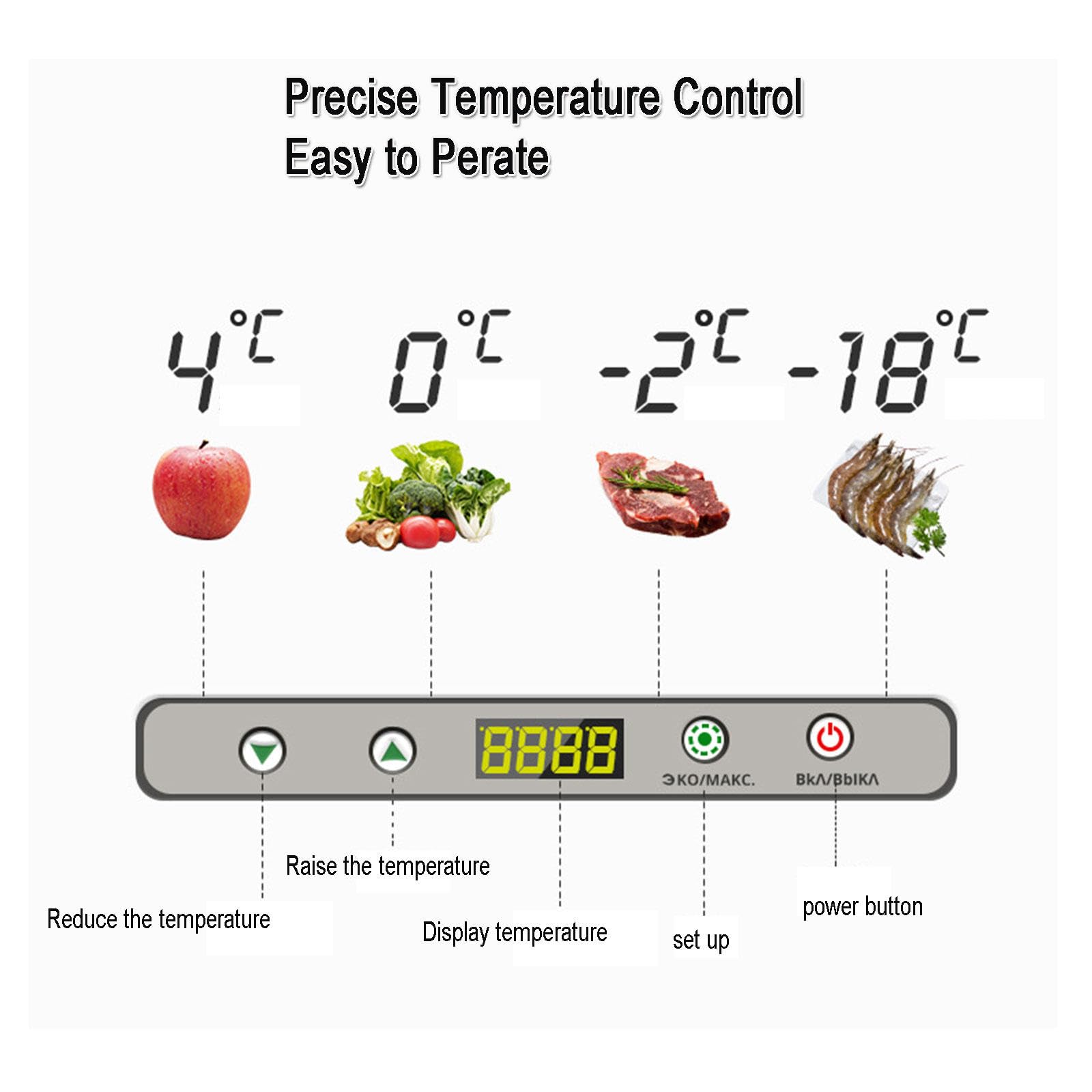 Przenośna sprężarka lodówka 45L, chłodzenie do -18 ° C, 12 / 24V DC i 230V AC, cisza do samochodu, podróże, kemping i dom, idealny do napojów i żywności