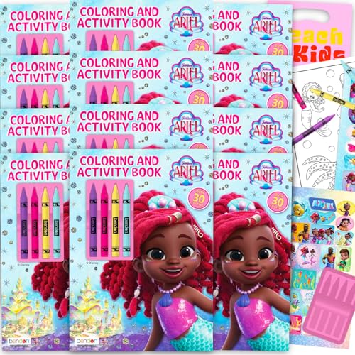 Livre de coloriage Ariel avec autocollants et kits d'activités créatives Disney
