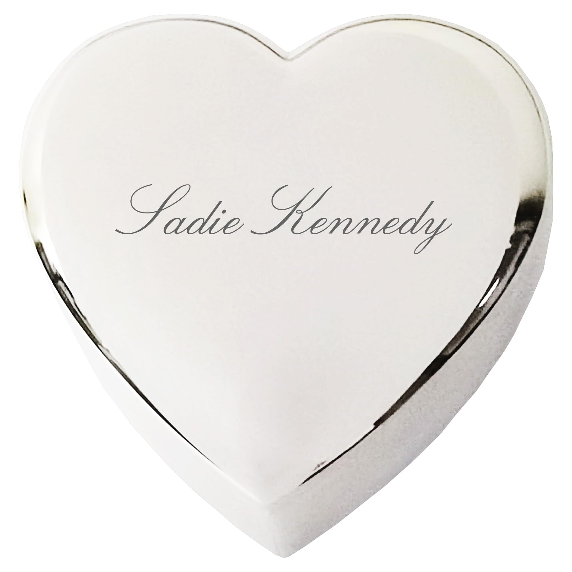 Crezusvo Personalized Heart Jewelry Keepsake Box, Anniversary for Friend Co-worker Wife or Daughter gifts with Custom Engraved Name or Initials,
