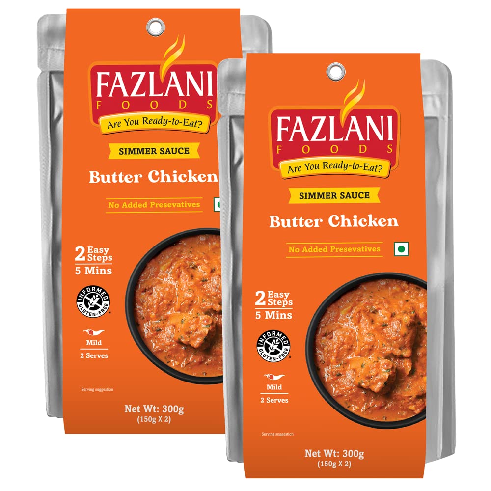 FAZLANI FOODS Ready To Cook Butter Chicken Sauce 300 Gm Each (Murg Makhani) No Added Preservatives - Pack of 2 (B07R6L84C9) Amazon Price History, Amazon Price Tracker