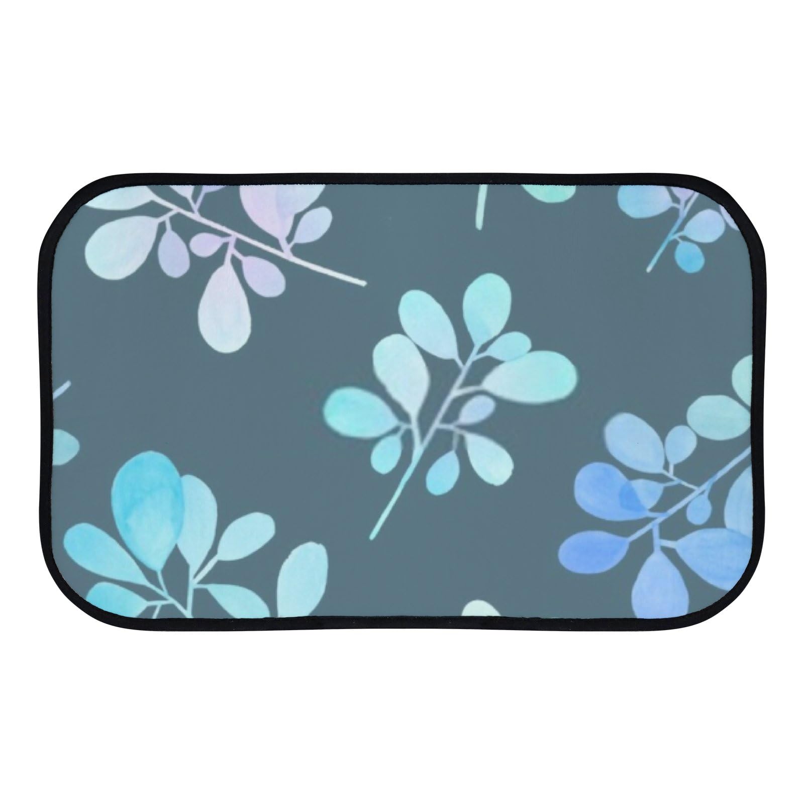 Nuansexi Bathroom Rugs Watercolor Abstract Twigs Pattern Floor Mats Non Slip Bathmat Doormat Tub Mat Coral Velvet Absorbent Entrance Carpet Mats Machine Washable Bedroom Decor