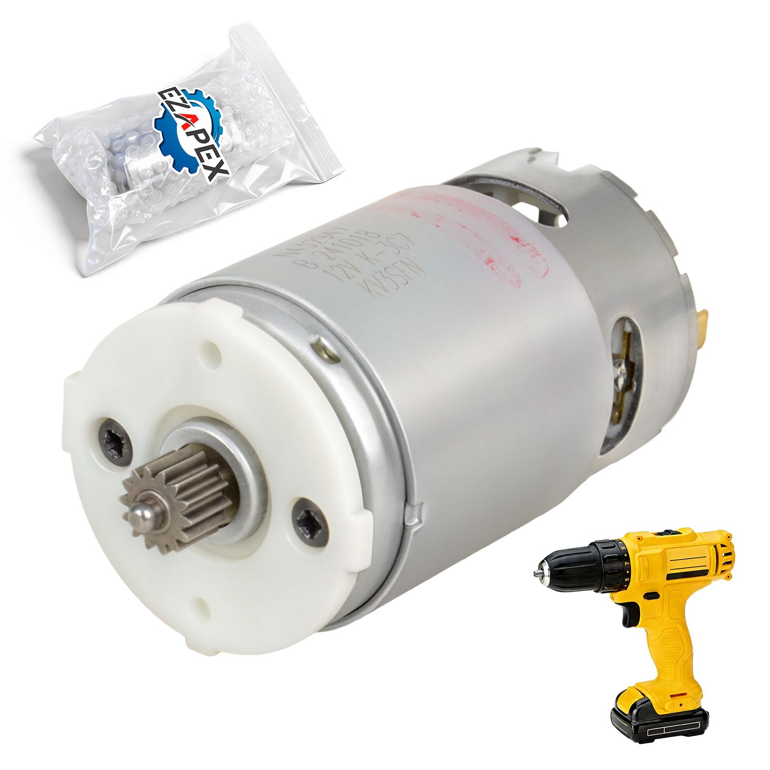 Motor de dientes mejorado N075847 compatible con DeWalt 12V DCD700 DCD710 DCD710S2 DCD700CK2 DCD710C2 DCD710DV DCD710D2