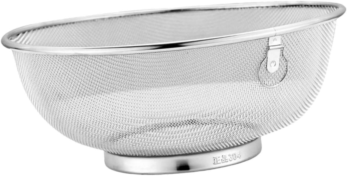ULTECHNOVO 18cm Fine Mesh Strainer Colander Stainless Steel Basket