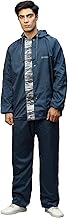 Citizen Real-Reversible Raincoat for Men with Adjustable In-Built Cap Hood, Waterproof Pant and Carry Pouch | Durable & Lightweight Polyester Rainsuit | Stylish Military Printed