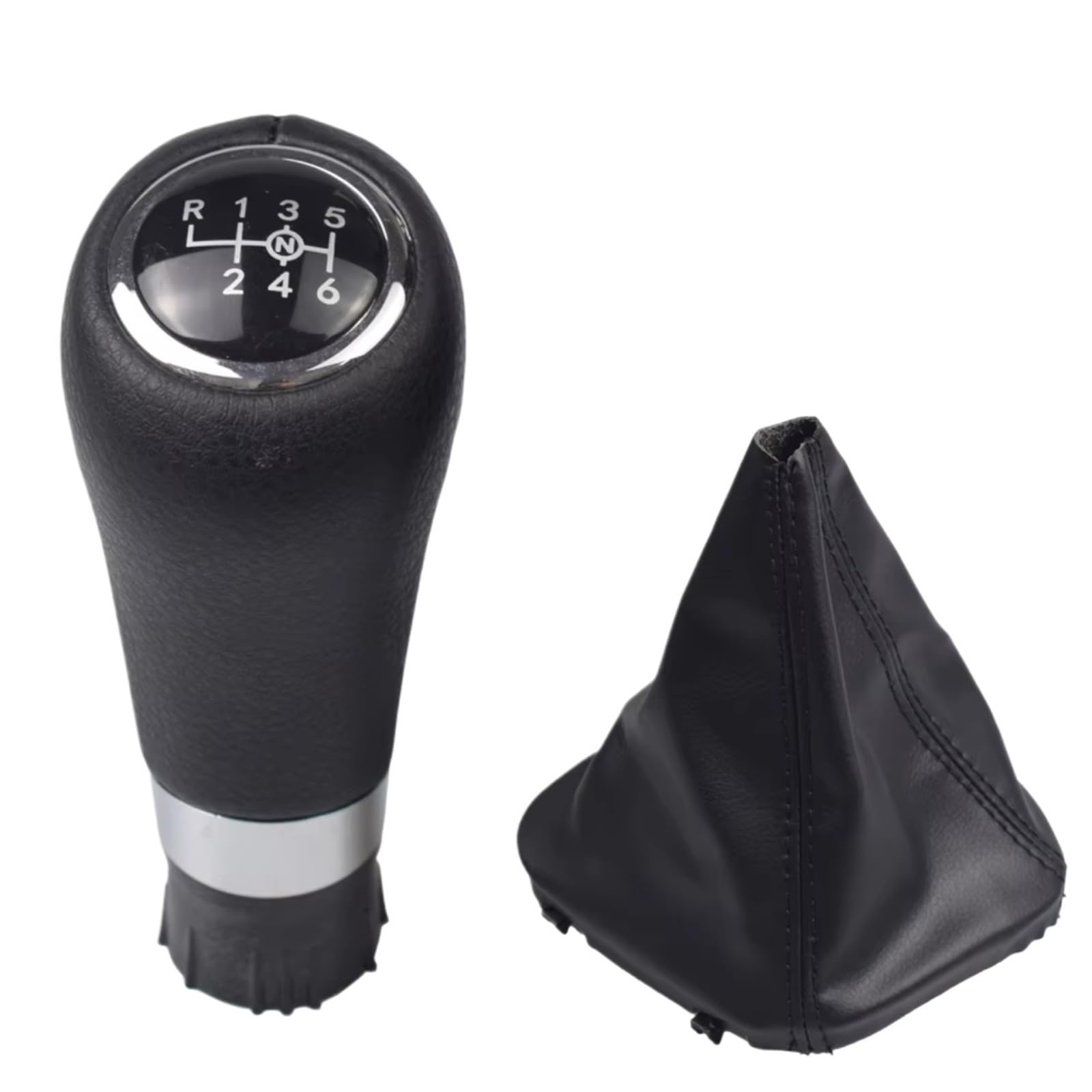 HILLAR Car Gear Stick Knob for Benz W203 S203 CL203 W209 W204 C204 C63 C300 C250 W207 A207 W212 6 Speed Manual Gear Shift Knob Shifter Gearstick(Black-6-UP-8)