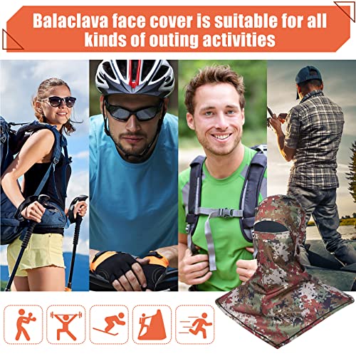Image of 4 Piece Balaclava Face Covering Summer Balaclava Sun Protection Long Neck Cover for Men Women