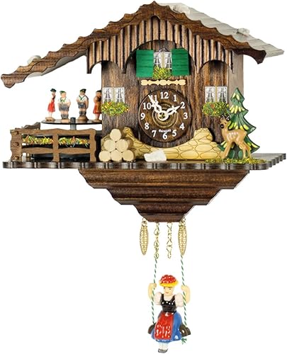 El reloj de pared de cuco Hildegard de Hermle