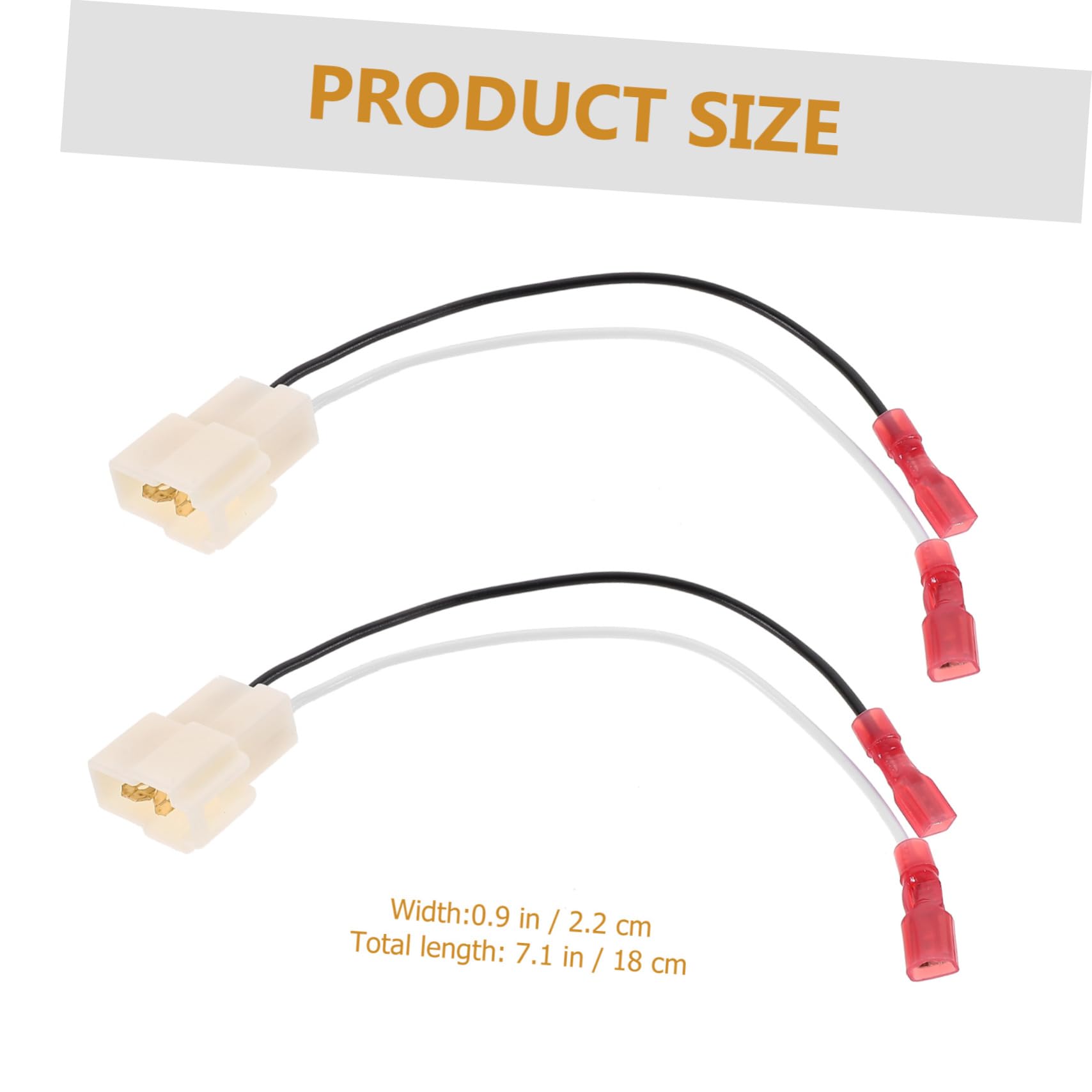 Alipis 1 Pair Speaker Wiring Harness Adapter for Car Plug Connector for Easy Installation Durable Design Compatible with Multiple Vehicle Models