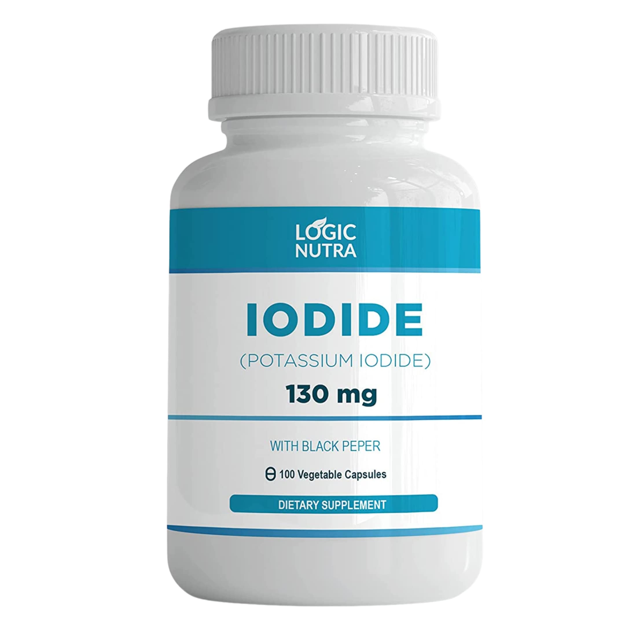 Iodine (Potassium Iodide) 130 mg with 100 Vegetable Capsules