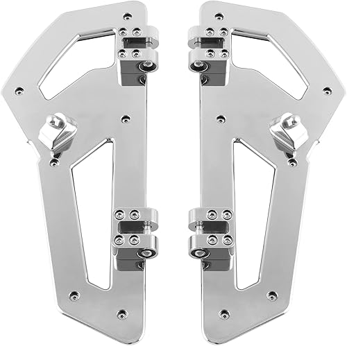 Miniatura 9 de TCT-MOTORPARTS Estribos cromados para conductor y pasajero para Harley Touring Road King Road Glide Electra Glide Street Glide 1993-2025