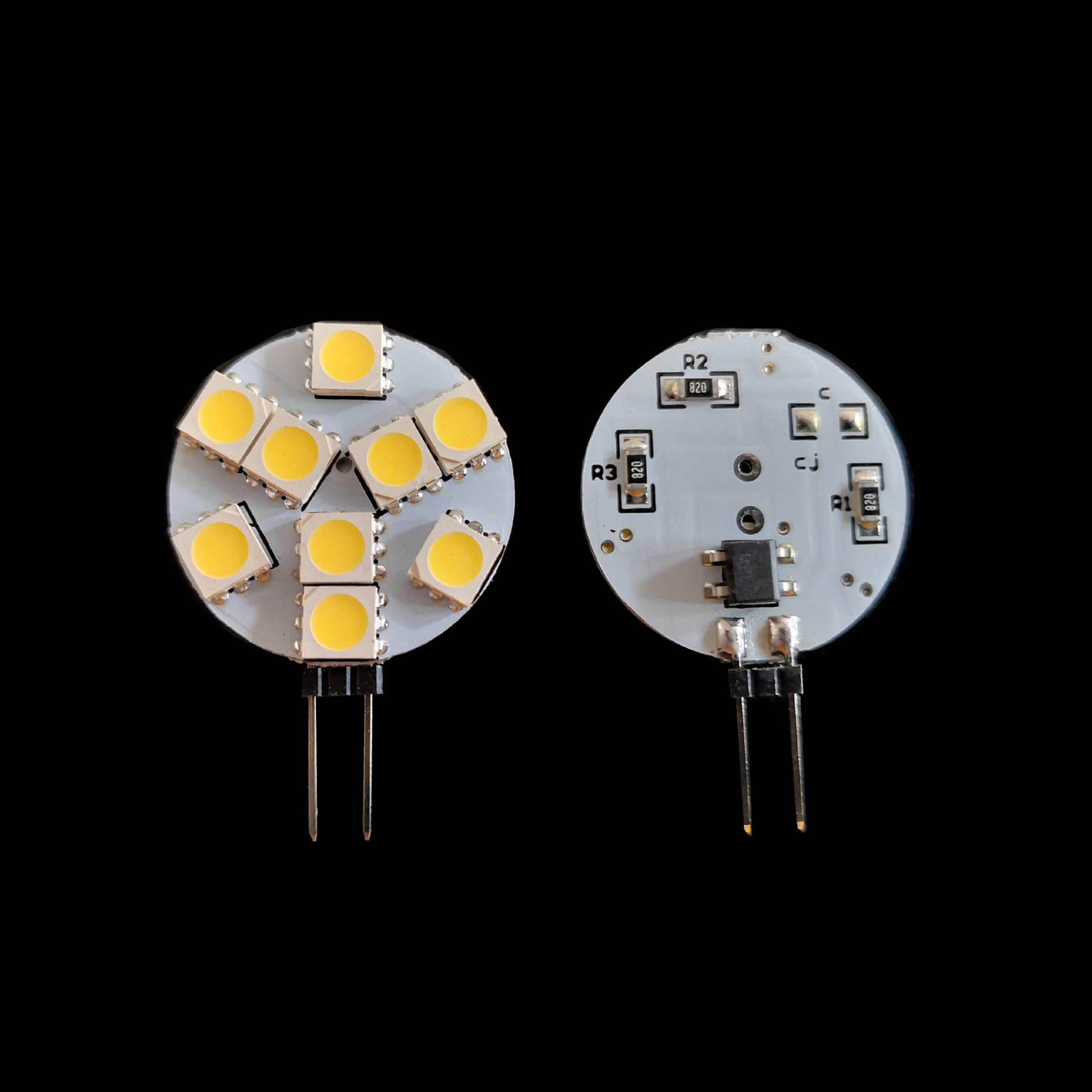 G4 LED runder Licht DC12V Schrank Haushaltsglühbirne (DC12V-2w 20 Stück/Warmweiß 2700K)