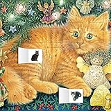 Ivory Cats by Lesley Anne Ivory: Hark the Herald Angels Sing advent calendar (with stickers)