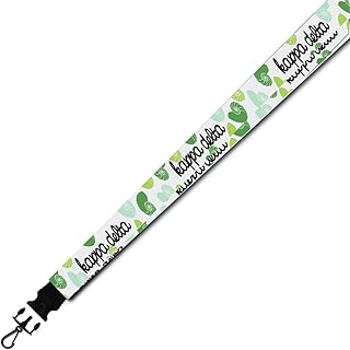 VictoryStore Shell Kappa Delta Lanyard Polyester Lanyard with Breakaway Buckle and Snap Hook for Keys and ID Badge - Officially Licensed