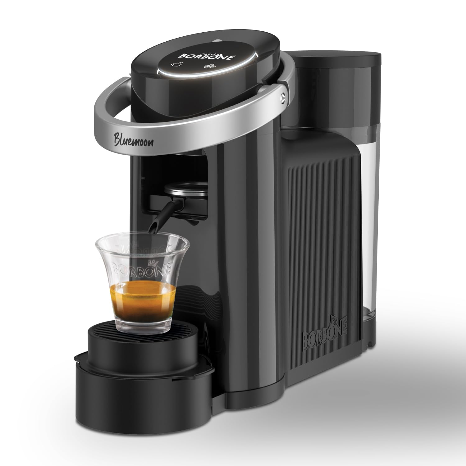 CAFFÈ BORBONE Bluemoon Macchina da Caffè a Cialde (Nero, Macchina)