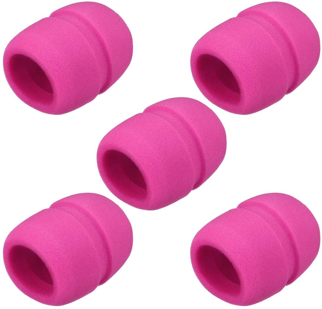 XYZOOM 5PCS Sponge Foam Mic Cover Handheld Microphone Windscreen Protection Pink for KTV Broadcasting(a63f9 3cd62 e8a47 b3914 98897 d9f92