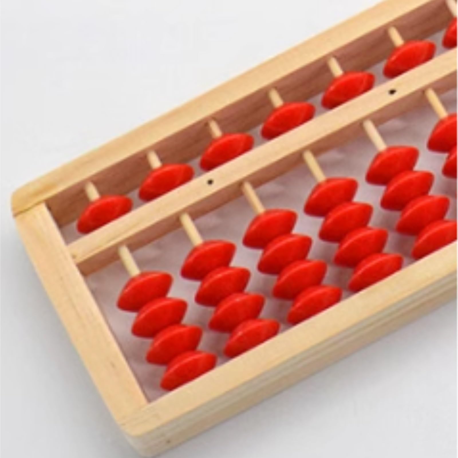 Ábaco Ábaco De Madera 3 Piezas con 7 Columnas, Herramienta Aprendizaje Matemáticas, Conteo Educativo For El Hogar Y Aula, Material ABS Oficina Material