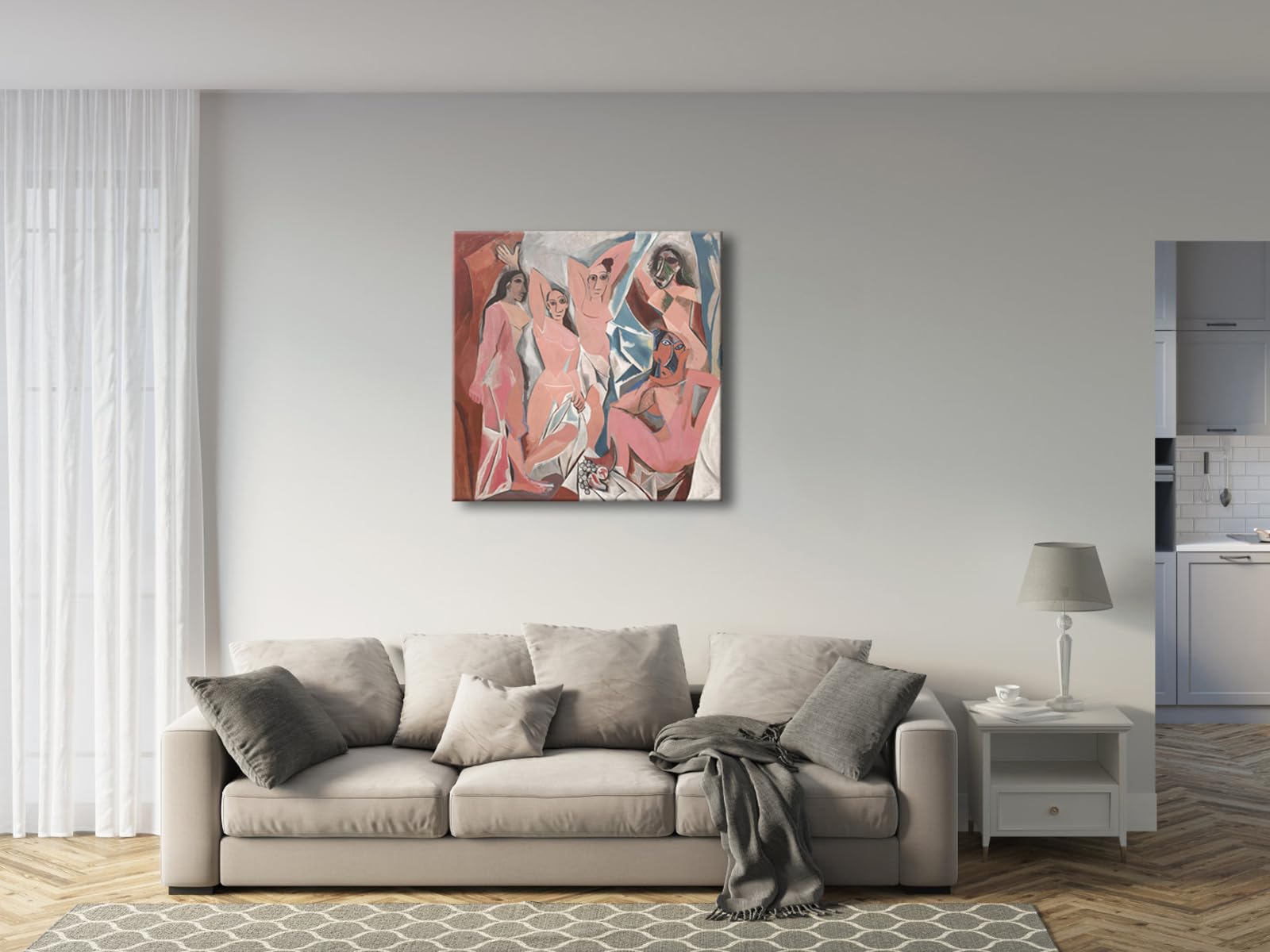 ビセンテアミーゴ　vivencias la obra complate 〜 Amazon.com: Wieco Art Large Canvas Prints Les Demoiselles d