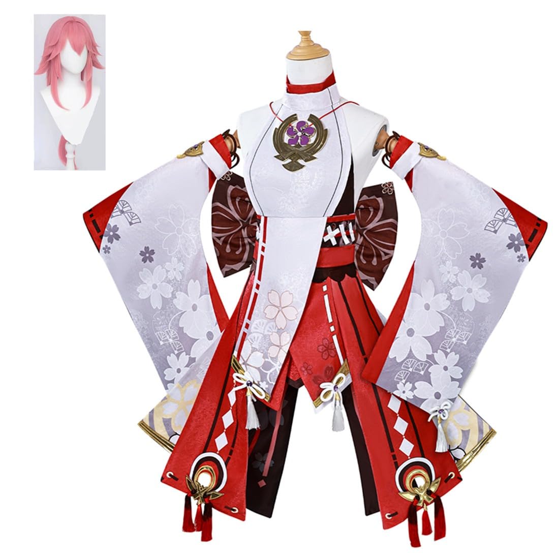 原神　八重神子　コスプレ衣装フルセット 原神 八重神子 コスプレ衣装 八重神子 アニメ風 フルセット 豪華