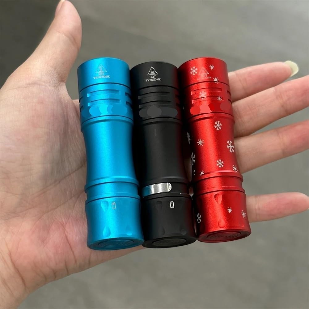 TS10 SG 14500 potężna latarka Mini EDC z diodą SFT25R LED i diodami LED RGB Aux 1650LM Anduril 2.0 Max 294M IP68 latarka(Blue no battery)