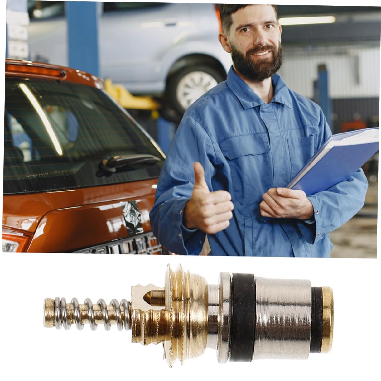 Kit Riparazione Aria Condizionata Auto 10 Pezzi Nucleo Valvola in Rame, Modello R134a-3 per Sostituzione e Ricarica per Climatizzatore Auto