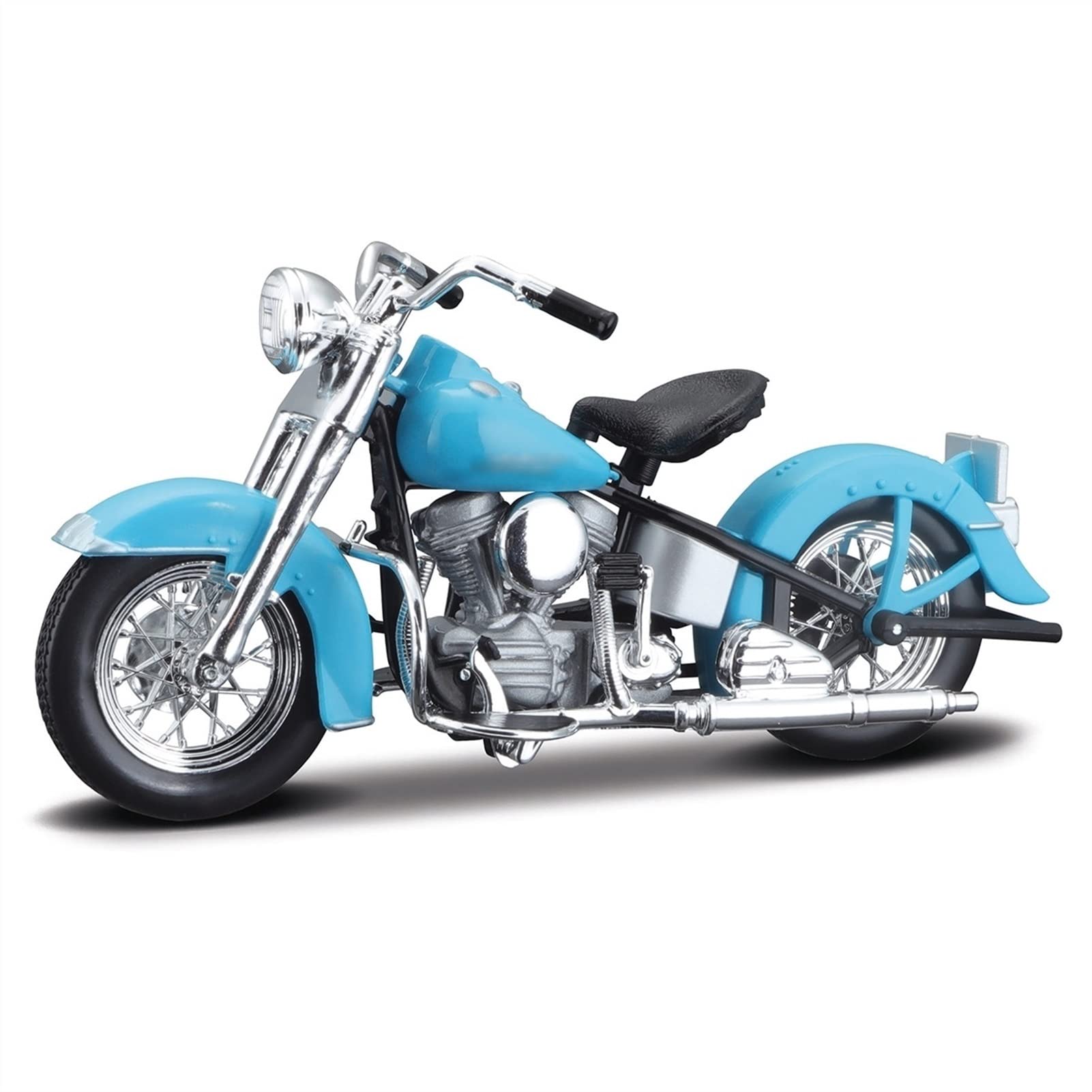 1:18 per H&Arley 74FL Hydra Glide 1953 Blu Die Cast Veicoli da Collezione Hobby Giocattoli Modello di Moto