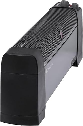 Miniatura 9 de Comfort Zone Calentador de zócalo de convección de 1500 W con termostato integrado, protección contra sobrecalentamiento y vuelco, extremos a prueba