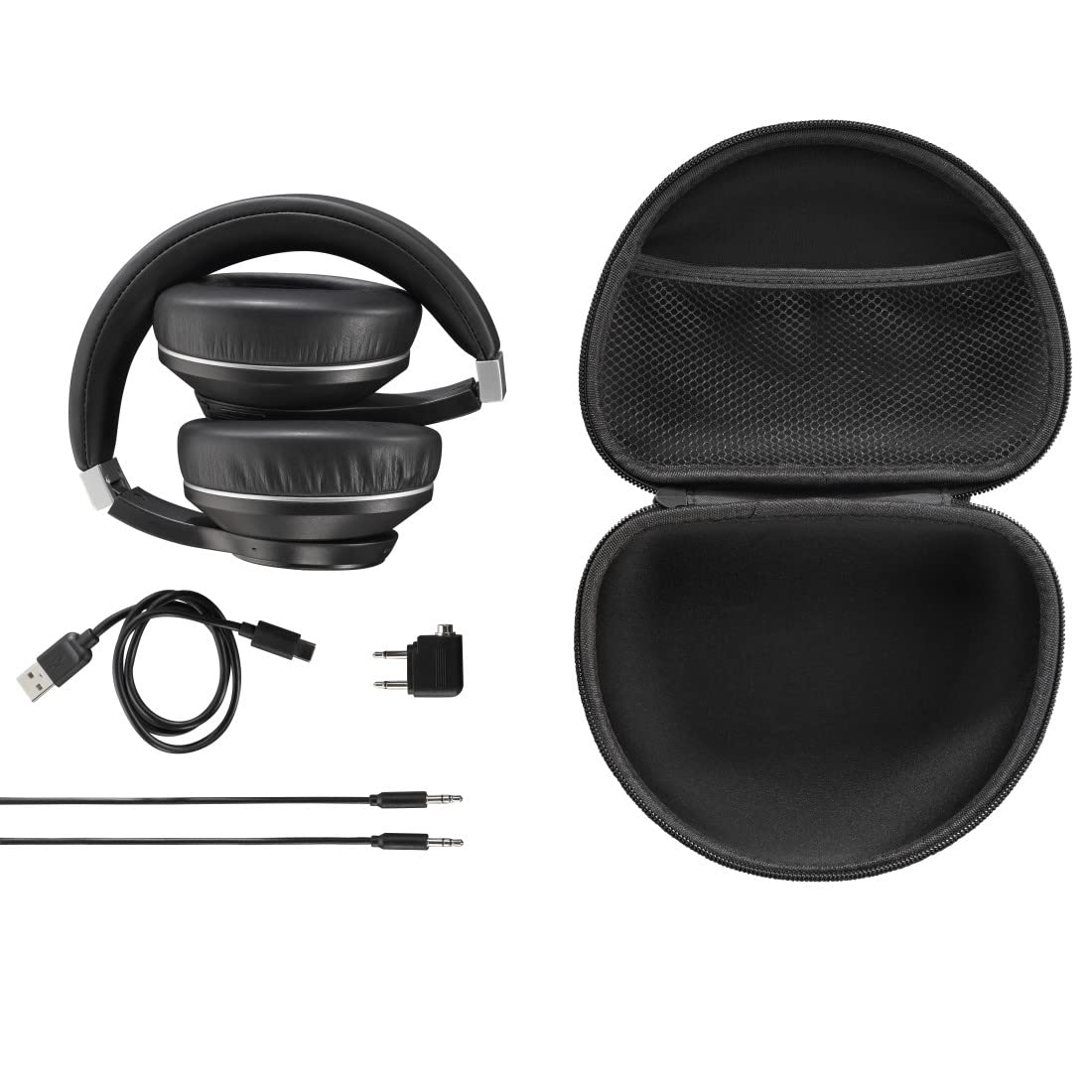 Hama Cuffie Bluetooth Passion Voyage (Over Ear, Cancelling del rumore, ricarica wireless, cuffie con microfono, con funzione touch, cuffie Bluetooth, cuscinetti auricolari) nero