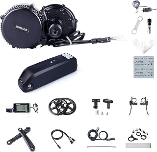 Bafang BBS02B 48V 750W Mid Drive Motor Kit Electric Bike Conversion Kit for Mountain Bike Road Bike, with 48V 17.5Ah Downtube Battery