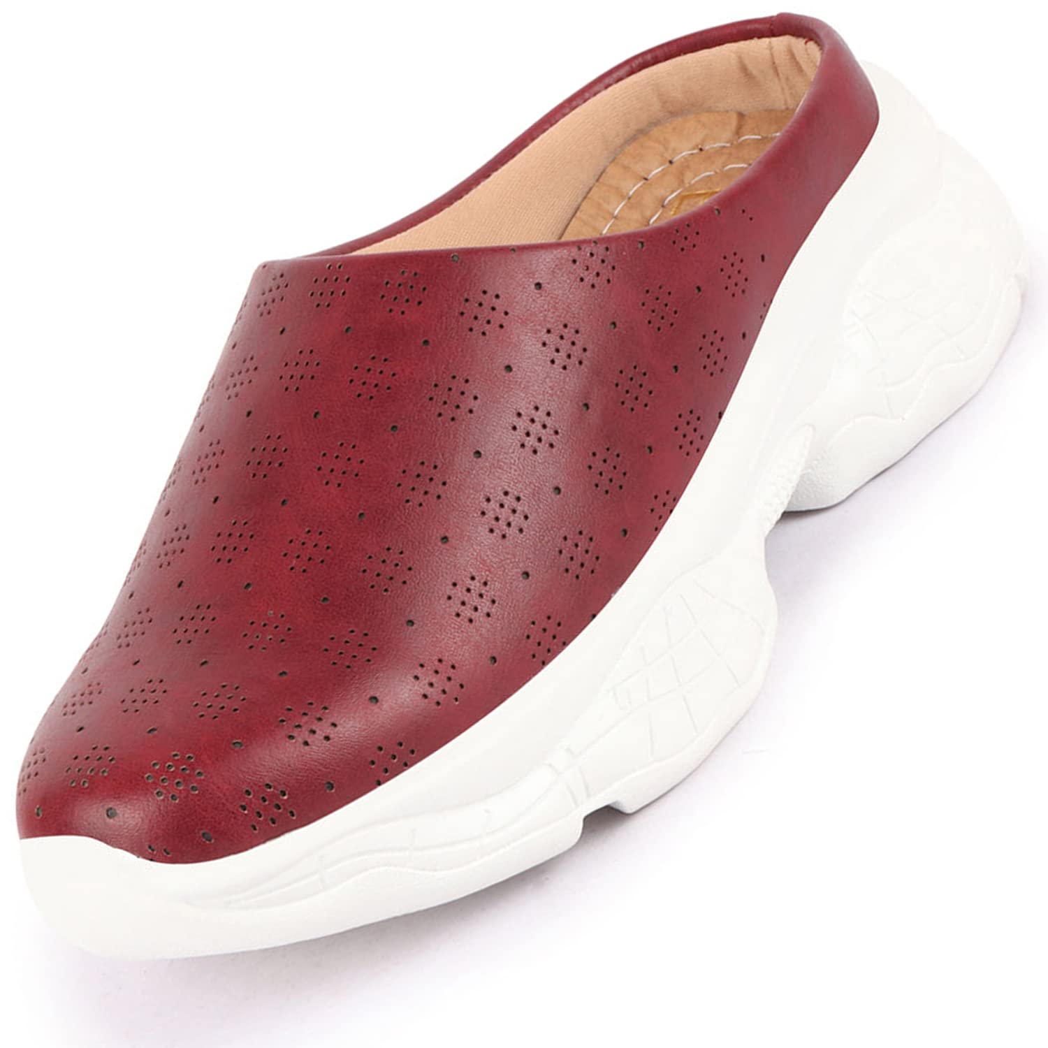Women's Back Open Classic Slip On Mules Shoes-image-26