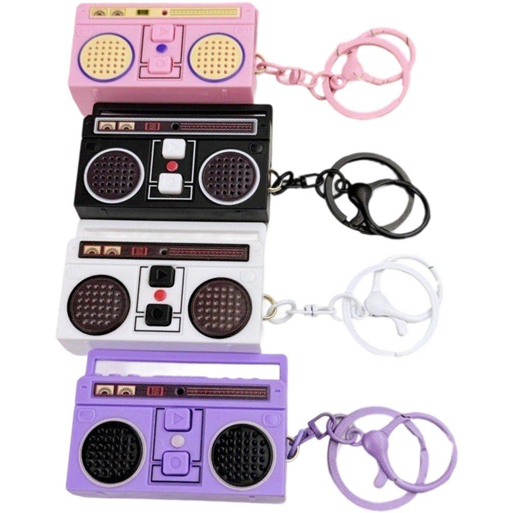 Porte-clés Enregistreur Radio : Idée Cadeau Rétro Idéale pour Femmes et Filles