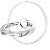 TACOMEGE Transparent Clear Phone Ring Grips Holder Kickstand&comma; Finger Ring Stand for Cell Phone Tablet Case Accessories&lpar;Round-Clear&rpar; &lpar;1&rpar;