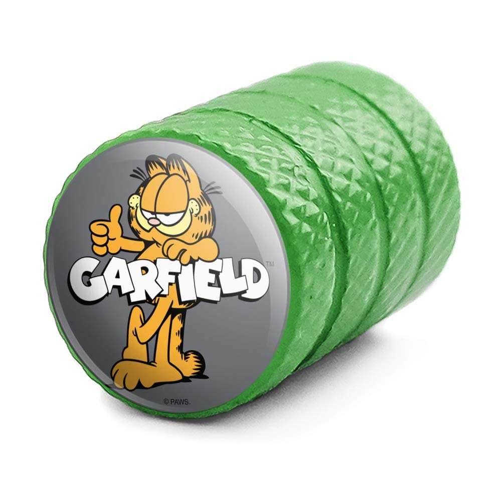 Garfield with Logo Motorcycle Bicycle Bike Tire Rim Wheel Aluminum Valve Stem Caps