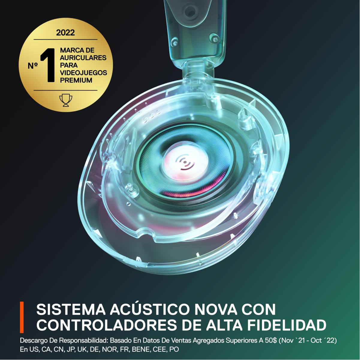 SteelSeries Arctis Nova 1X - Auriculares para Videojuegos - Sonido Arctis Signature - Micrófono ClearCast Gen 2 - Xbox Series X|S, PC, Playstation, Switch y Mobile